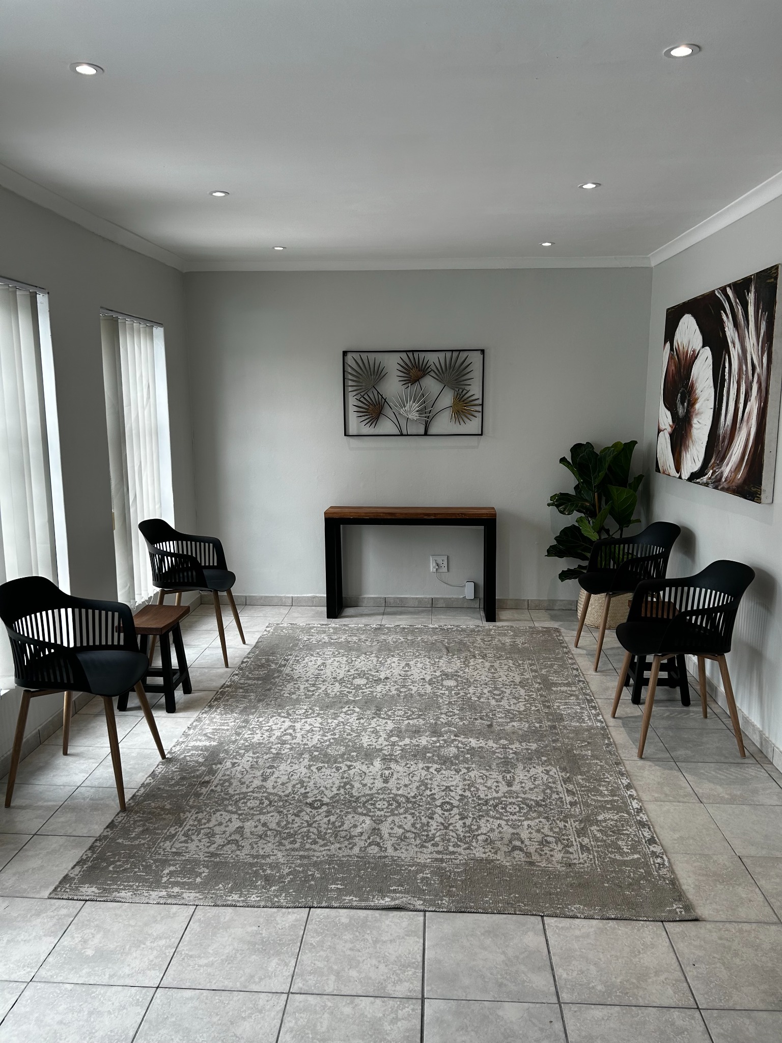 Reception and waiting area at the practice